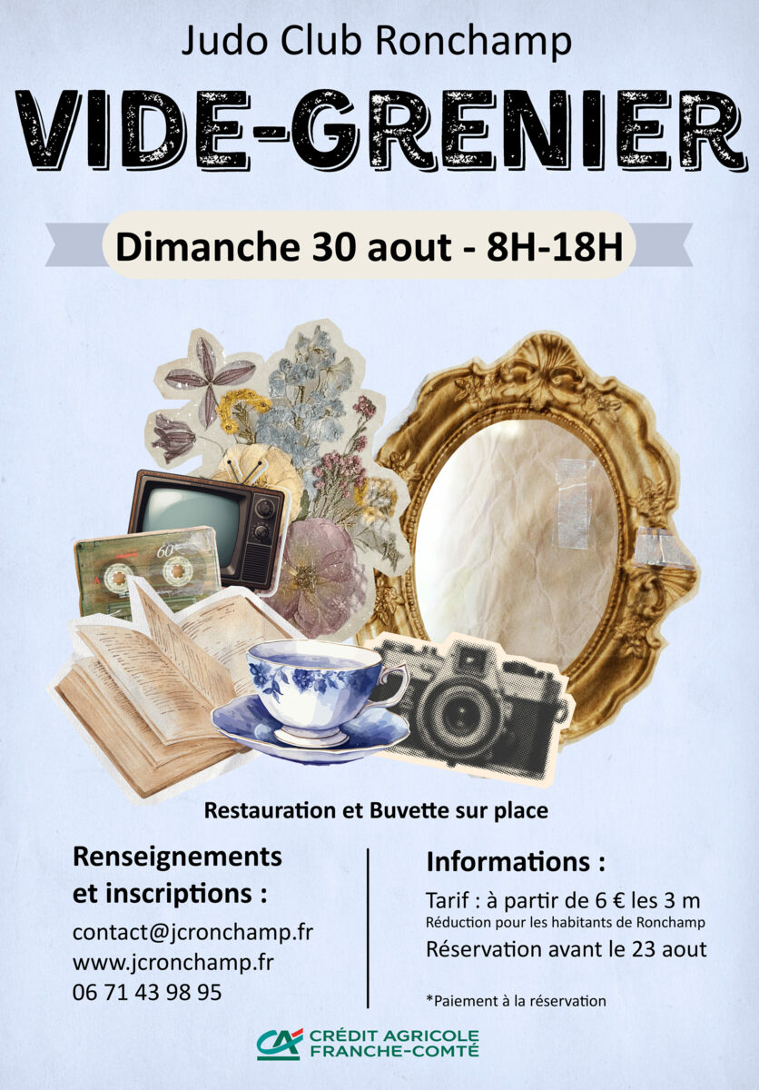 Vide grenier du Judo Club Ronchamp